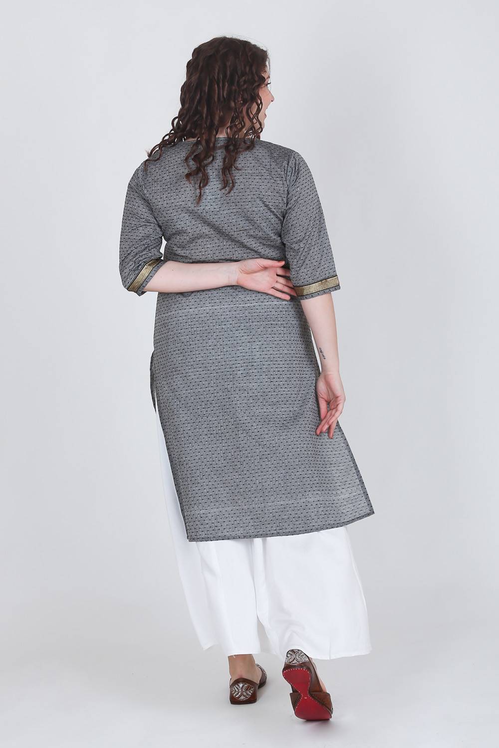 Grey Dobby Kurti