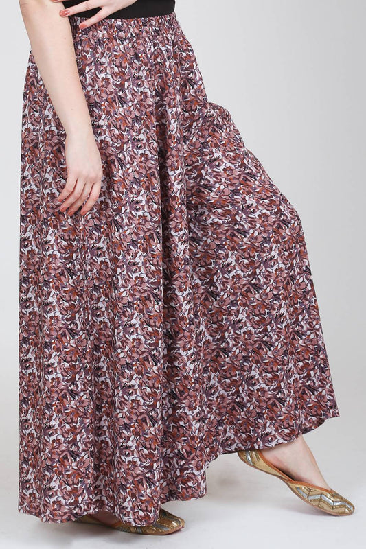 Autumn Printed Skirt Palazzo