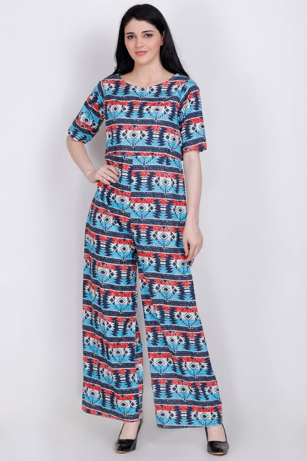 Multicolor Cotton Jumpsuit