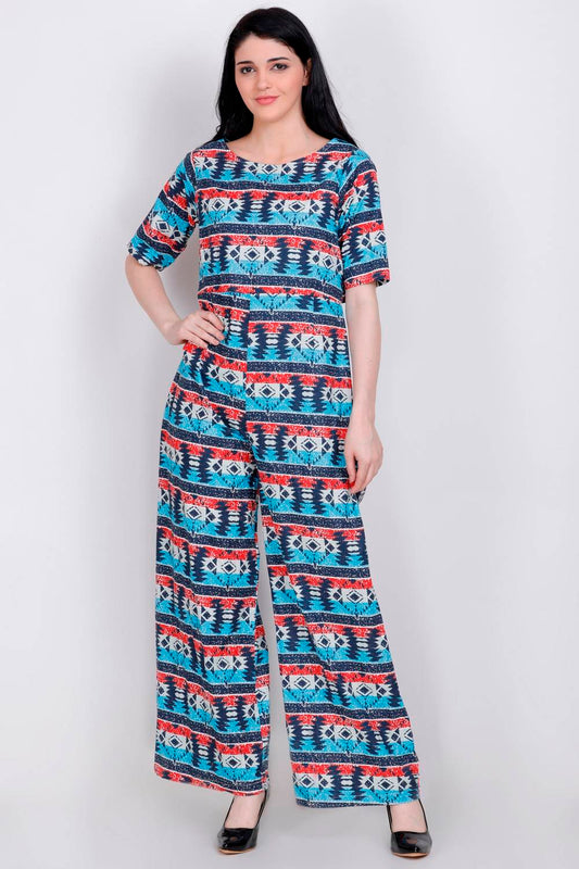 Multicolor Cotton Jumpsuit