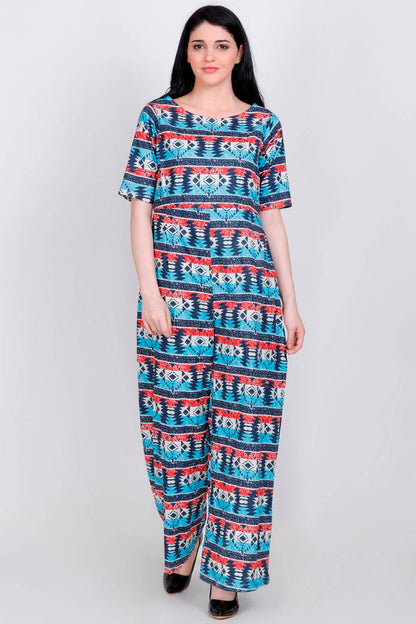 Multicolor Cotton Jumpsuit