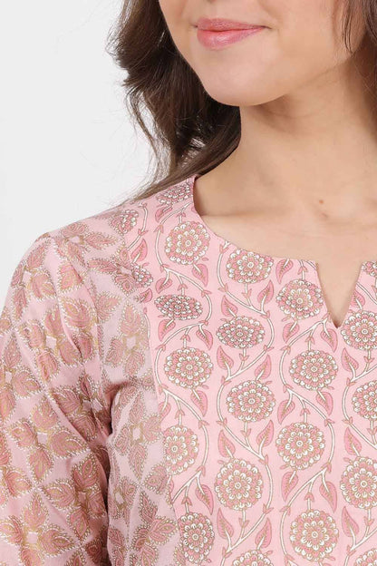 Light Pink Straight Kurta