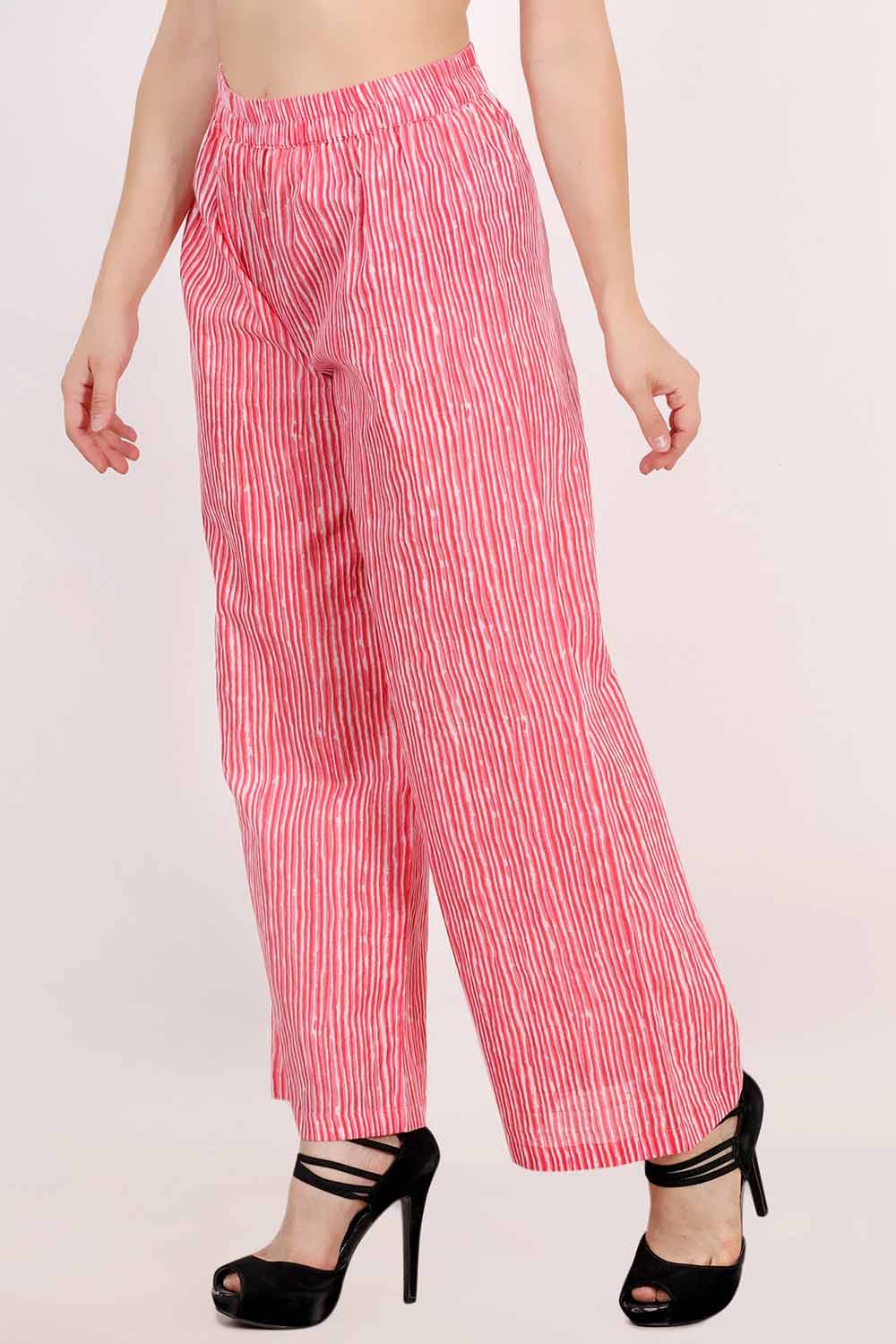 Pink Stripes Palazzo