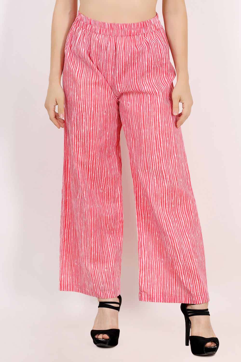 Pink Stripes Palazzo