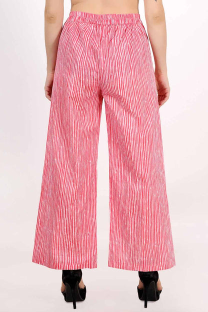 Pink Stripes Palazzo