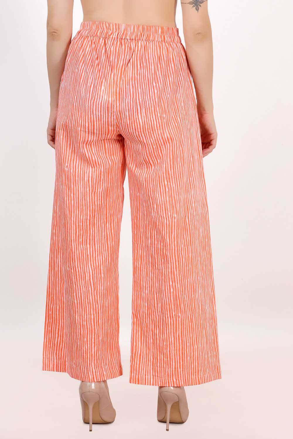 Orange Stripes Palazzo