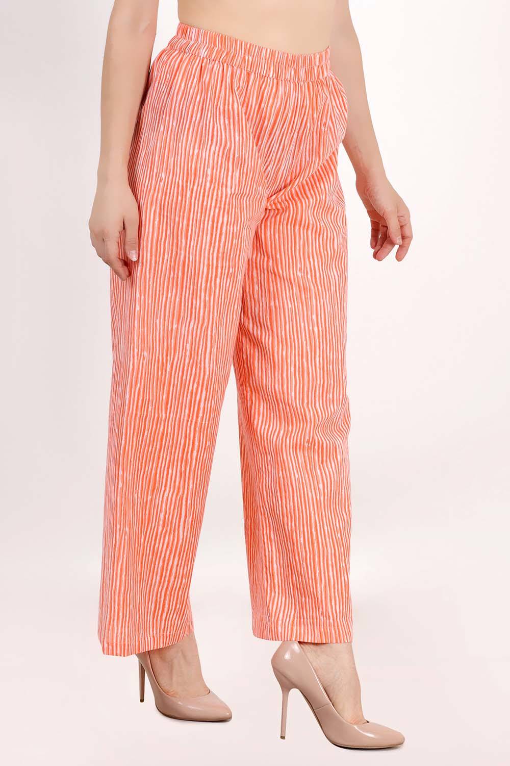 Orange Stripes Palazzo