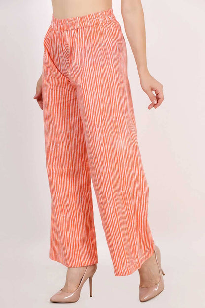 Orange Stripes Palazzo