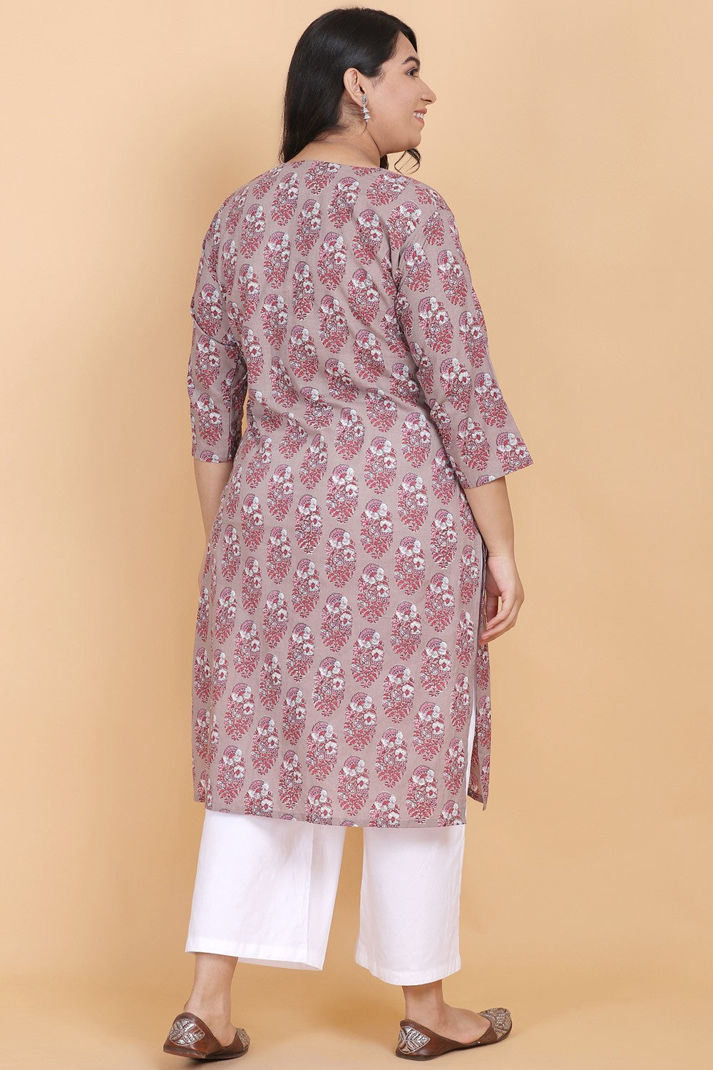 Motifs Printed Cotton Kurta