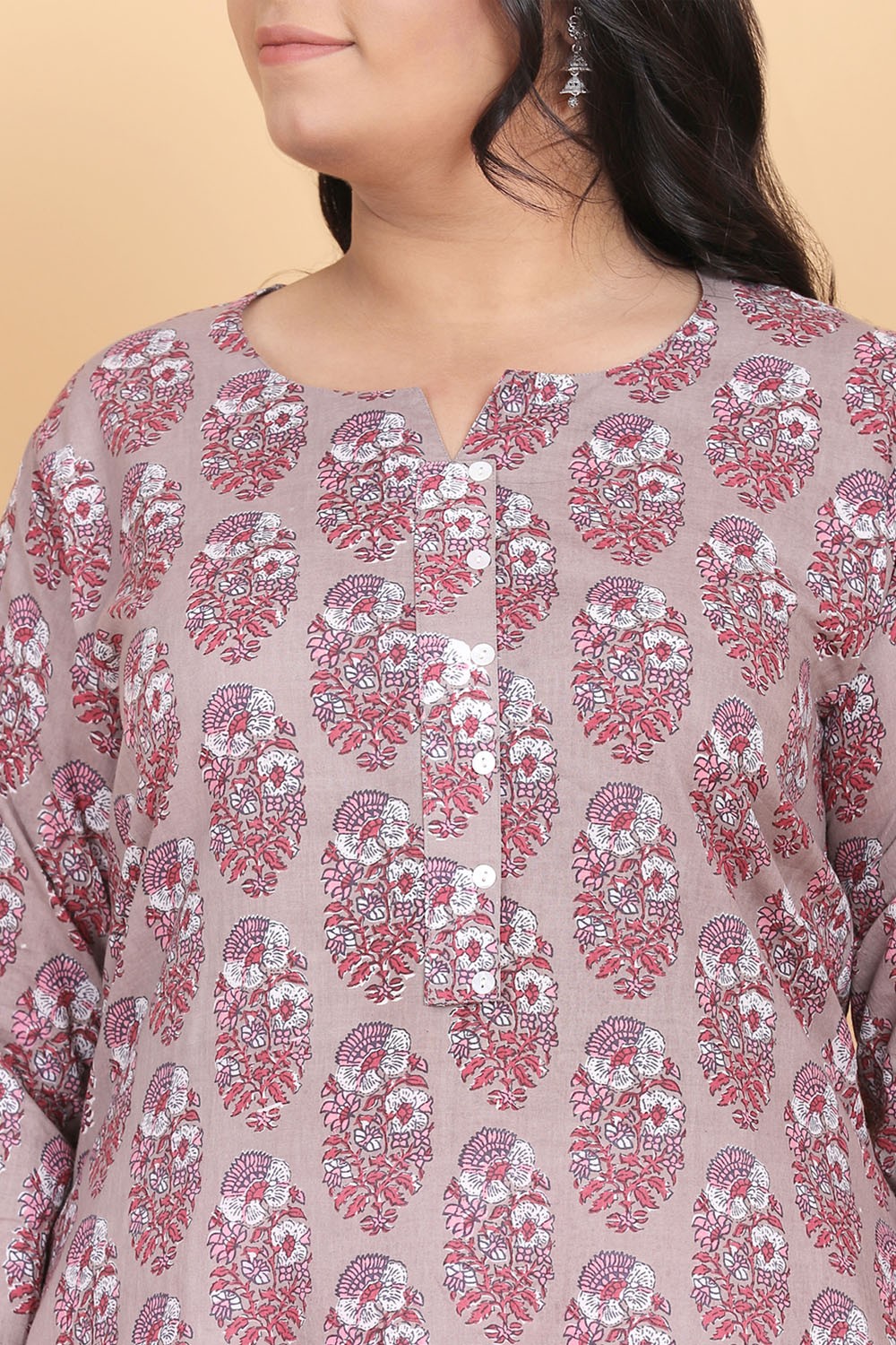 Motifs Printed Cotton Kurta