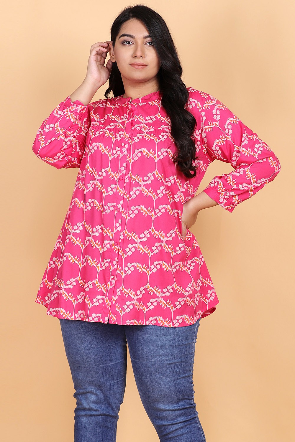 Pink Printed Short Tunic