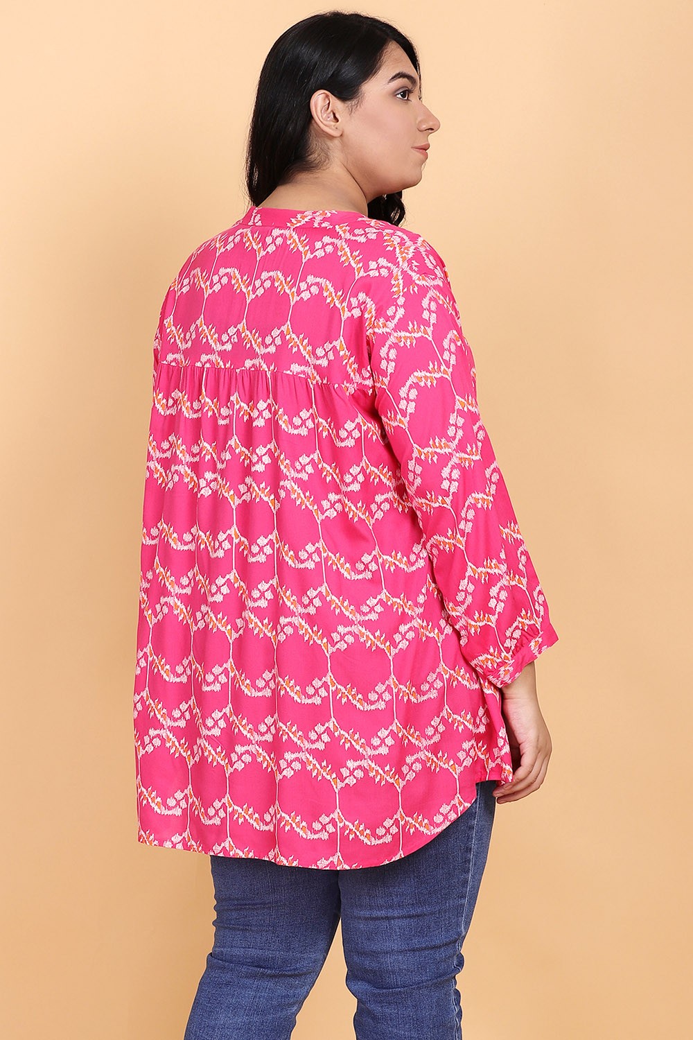 Pink Printed Short Tunic