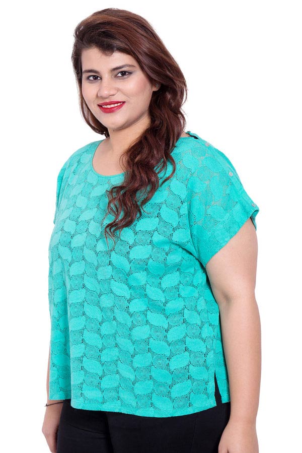 Sea Green Crochet Top