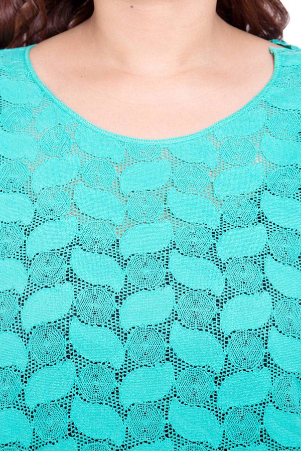 Sea Green Crochet Top