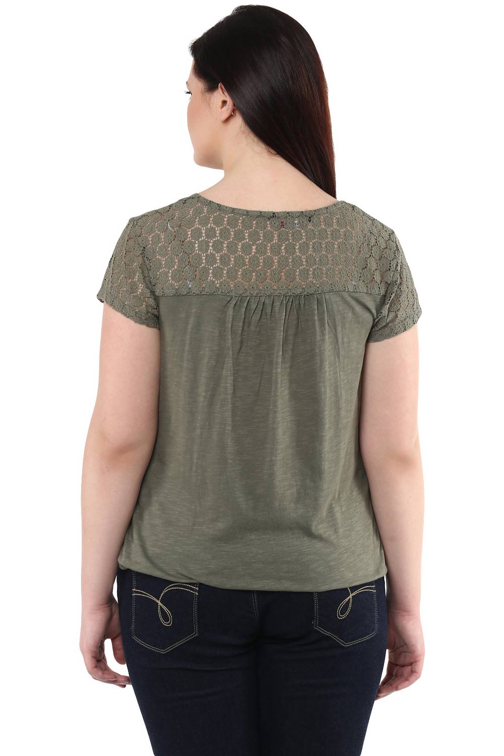 Green Lace Top