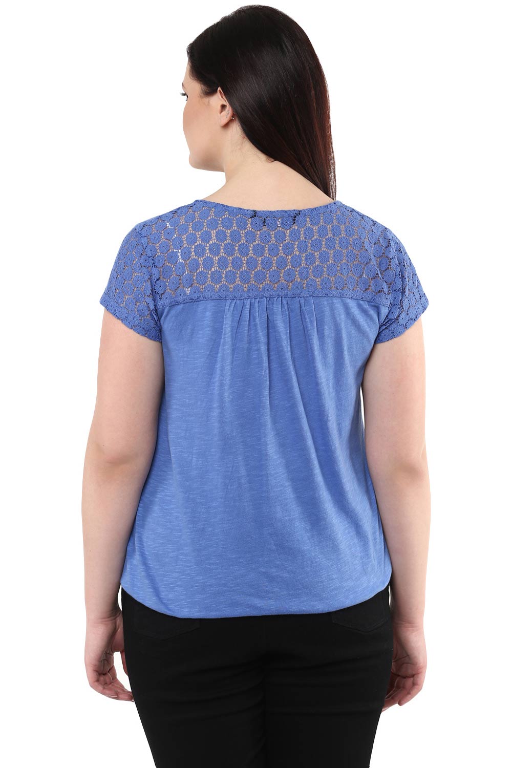 Blue Lace Top