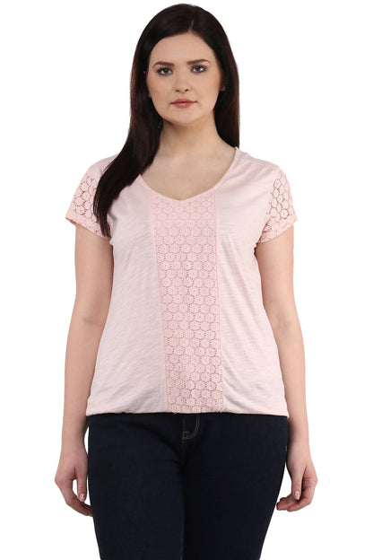 Pink Lace Top