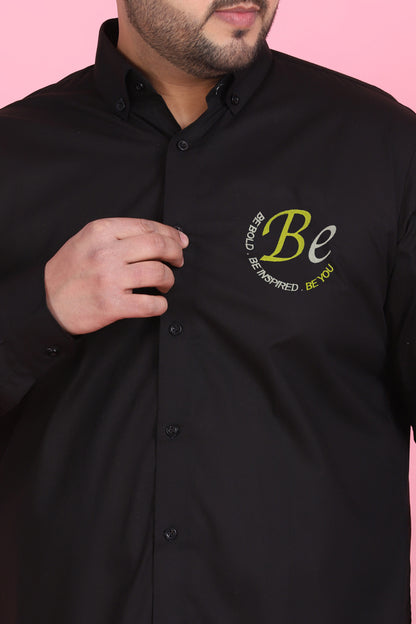 "Be Bold" Embroidered Shirt for Men