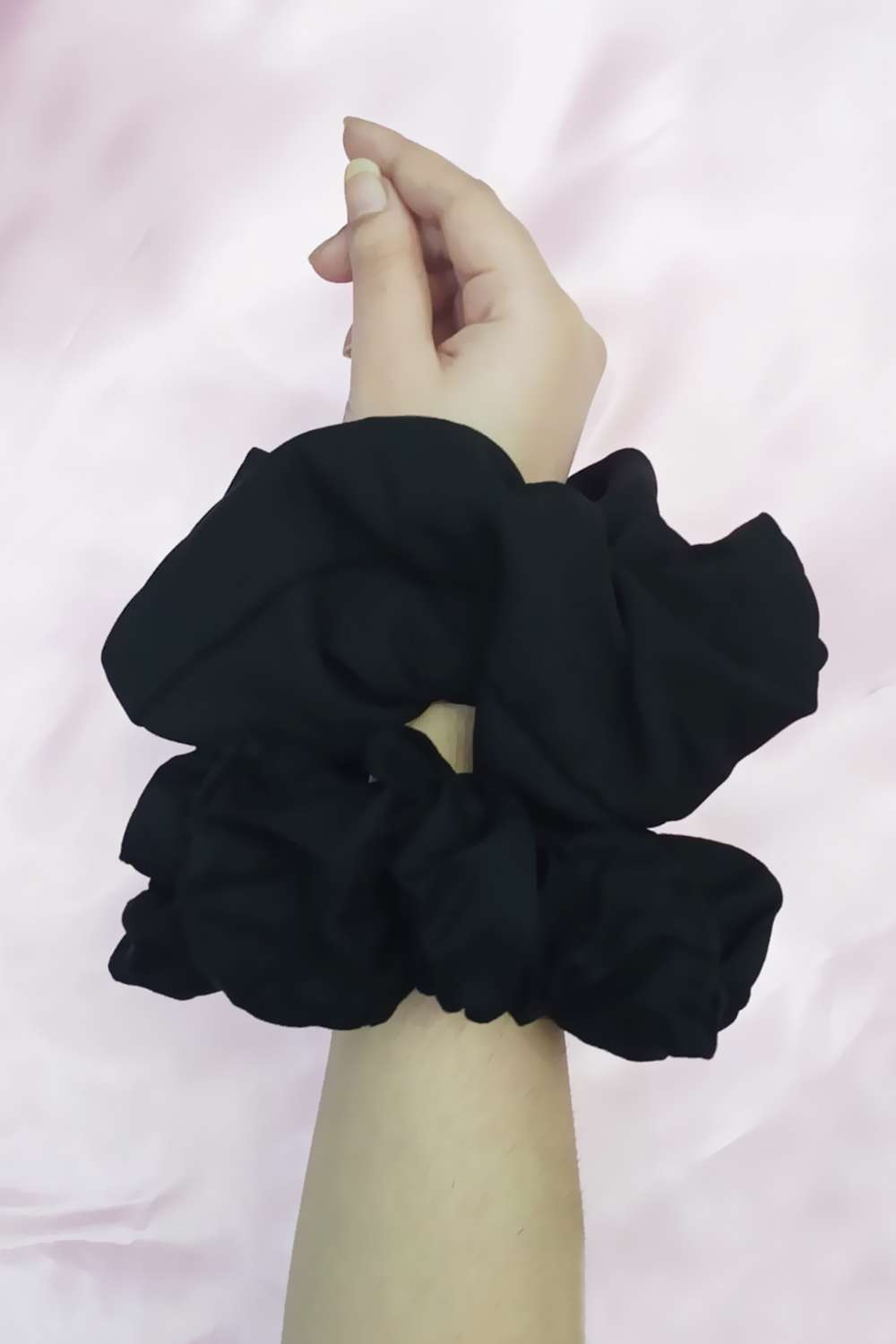 Midnight Black Scrunchies