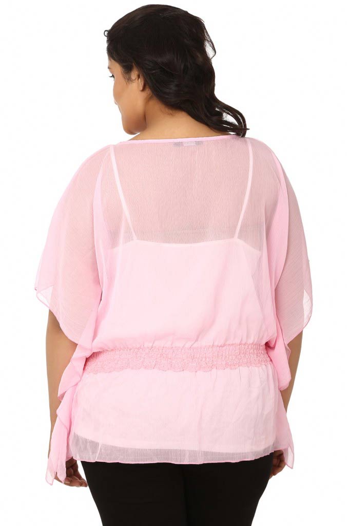 Light Pink Chiffon Top