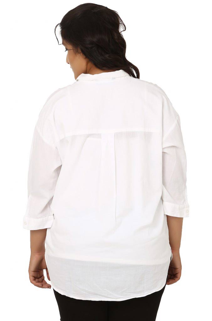 White Loose Fit Shirt