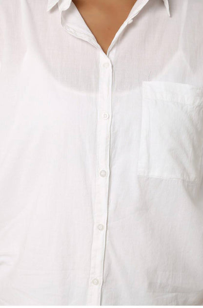 White Loose Fit Shirt