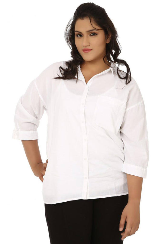 White Loose Fit Shirt