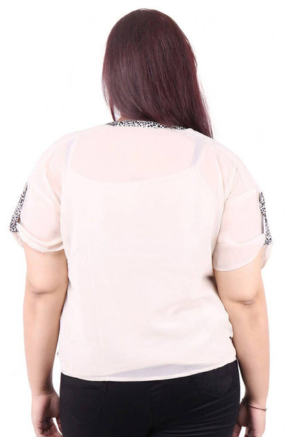 Slip Attached Beige Top