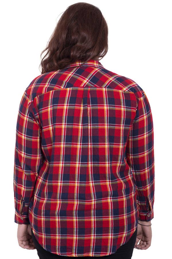 Red Blue Checkered Shirt