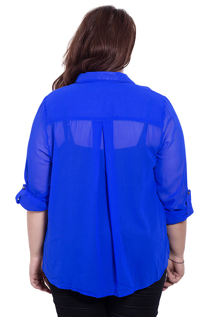 Blue Sheer Shirt