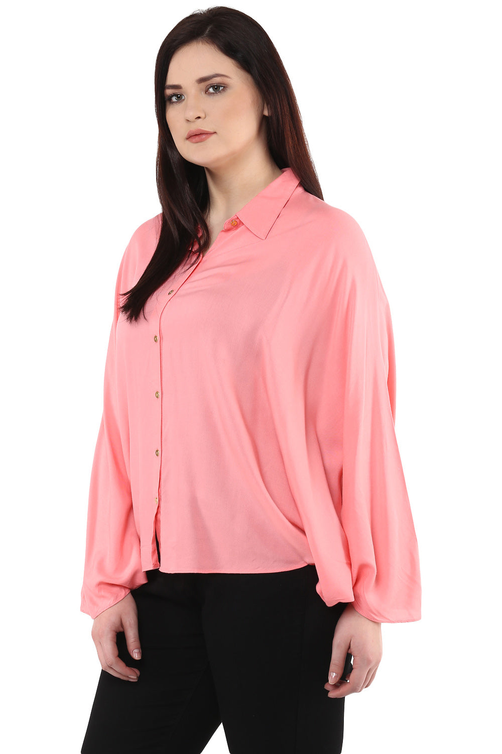 Pastel Pink Ponchu Top