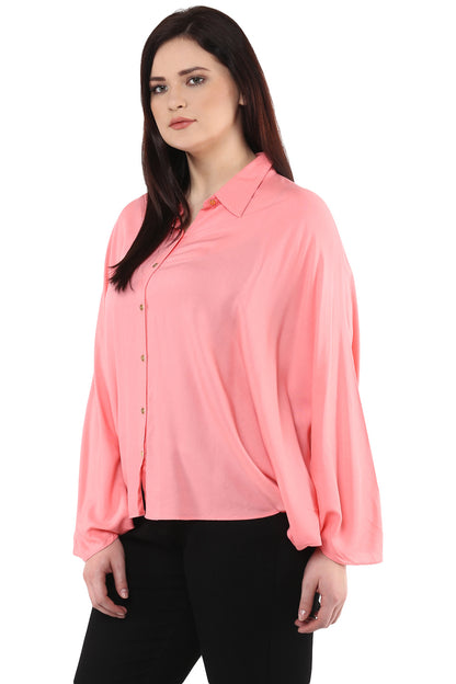 Pastel Pink Ponchu Top