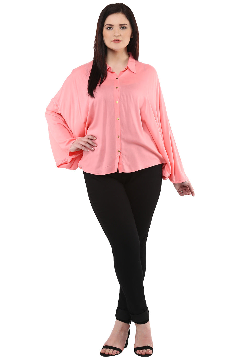 Pastel Pink Ponchu Top