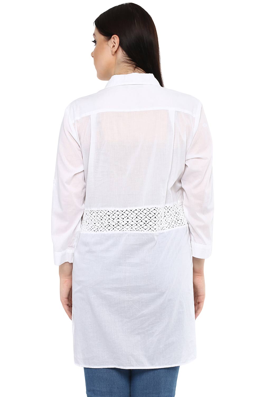 White Crochet Tunic