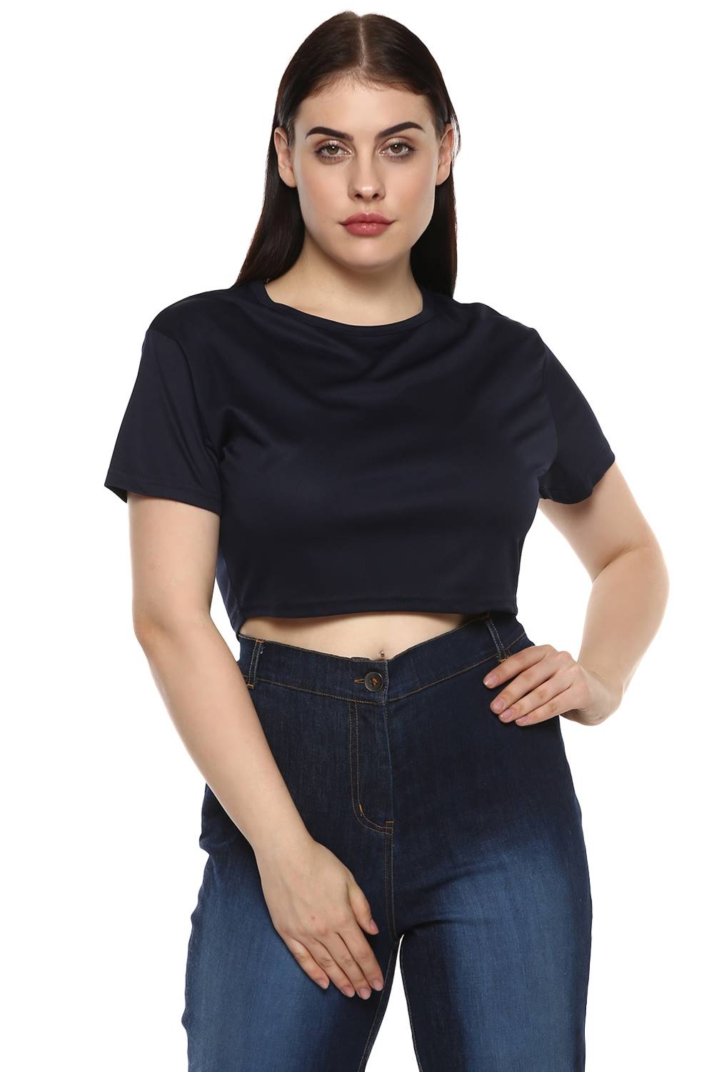 Royal Blue Crop Top