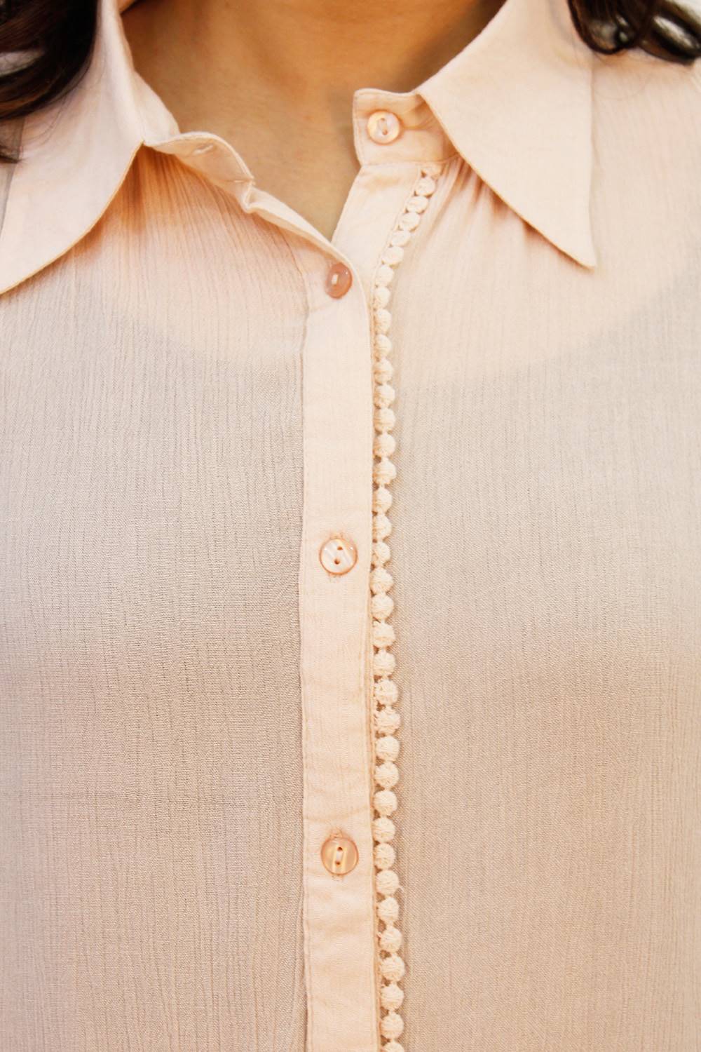 Blush Pink Long Shirt for Women