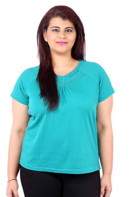 Sea Green Raglan Sleeve T-Shirt