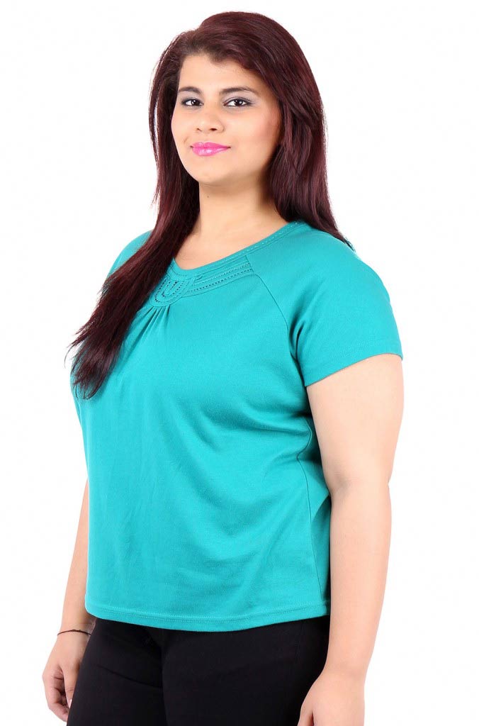 Sea Green Raglan Sleeve T-Shirt