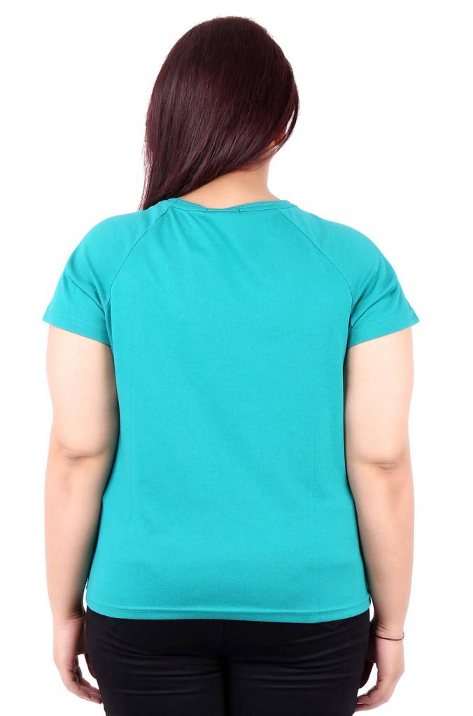 Sea Green Raglan Sleeve T-Shirt