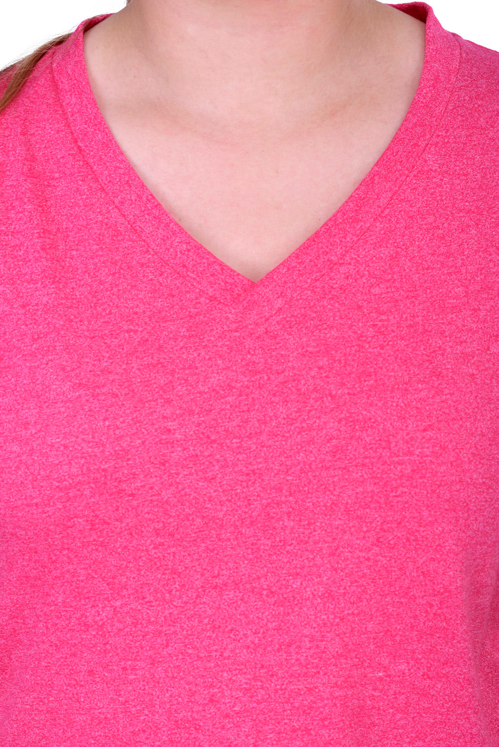 Cotton Pink V-Neck Tee