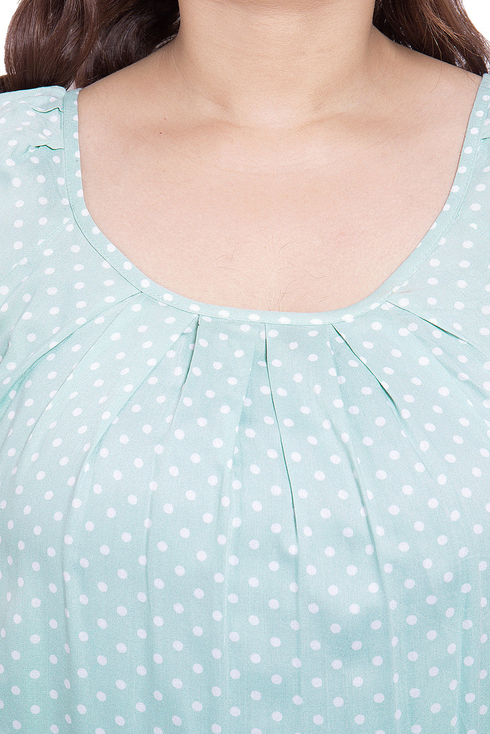 Polka Dot Pastel Green Top