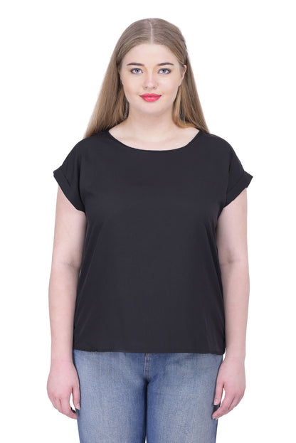 Black Short Sleeve Top