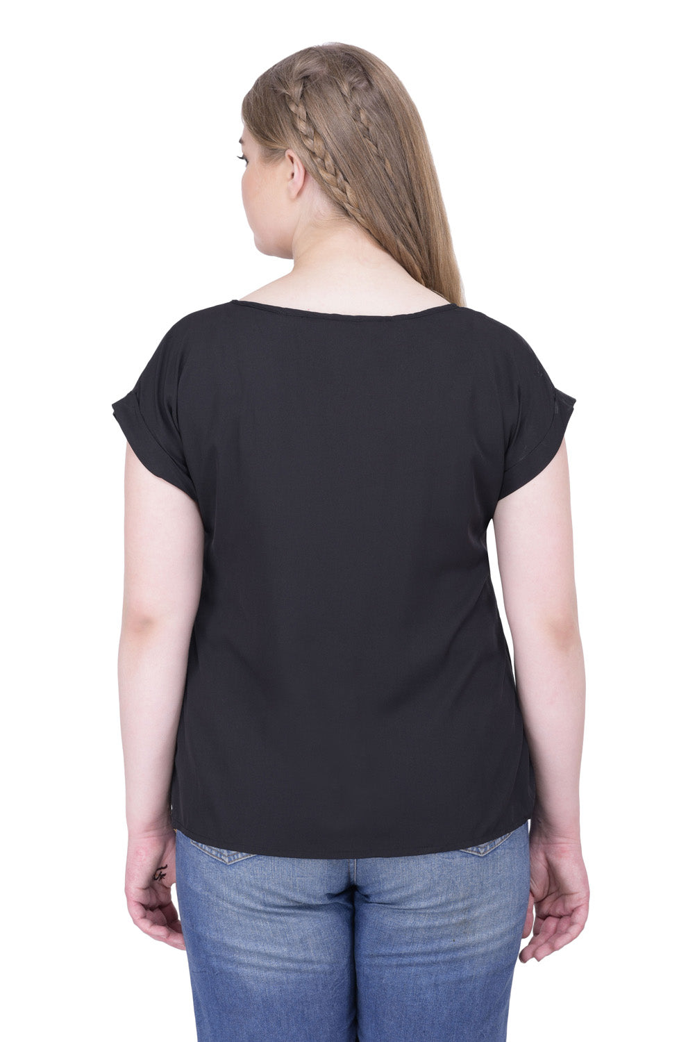 Black Short Sleeve Top