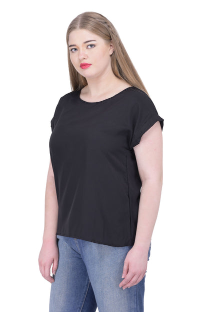 Black Short Sleeve Top