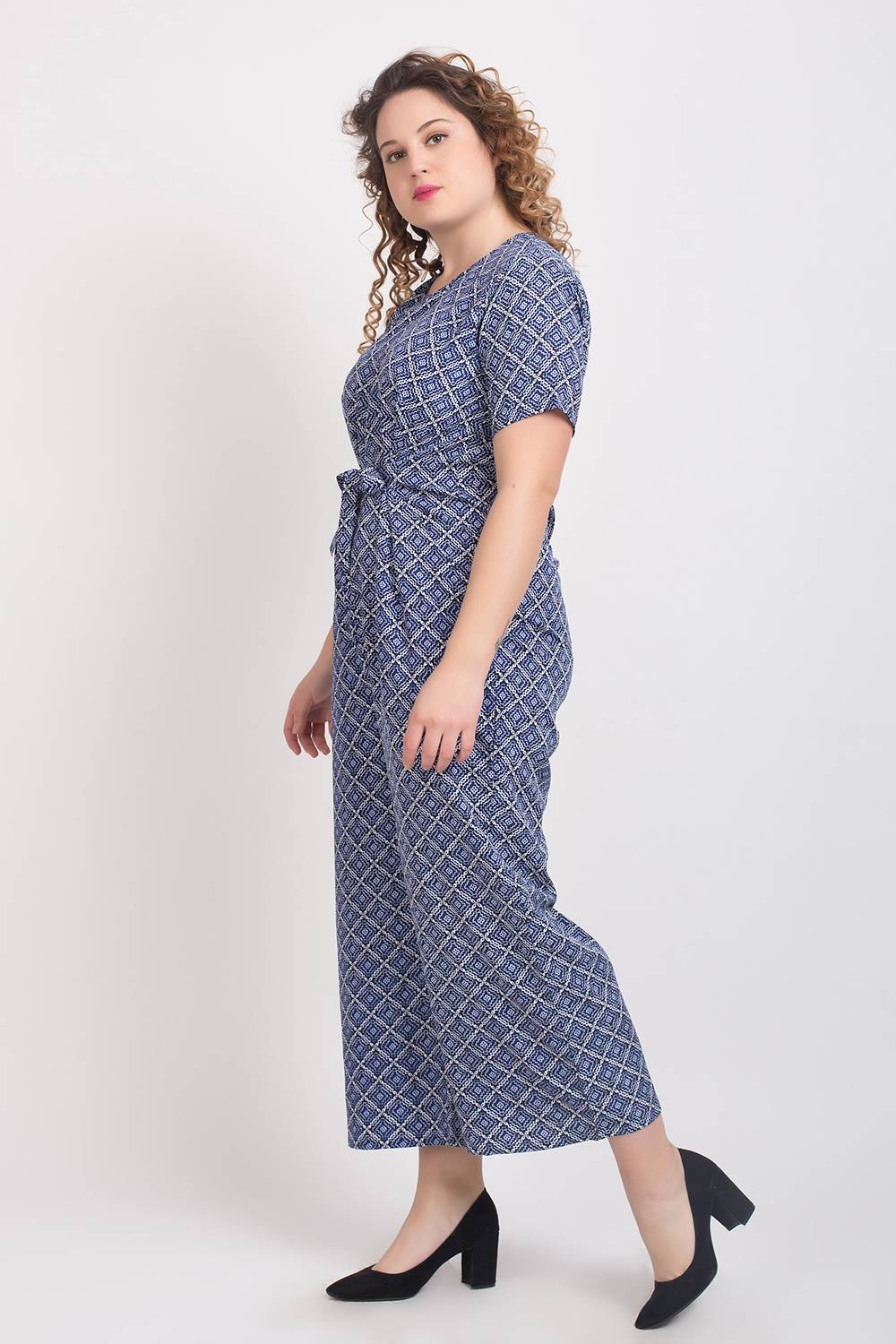 Blue Printed Jumpsuit4