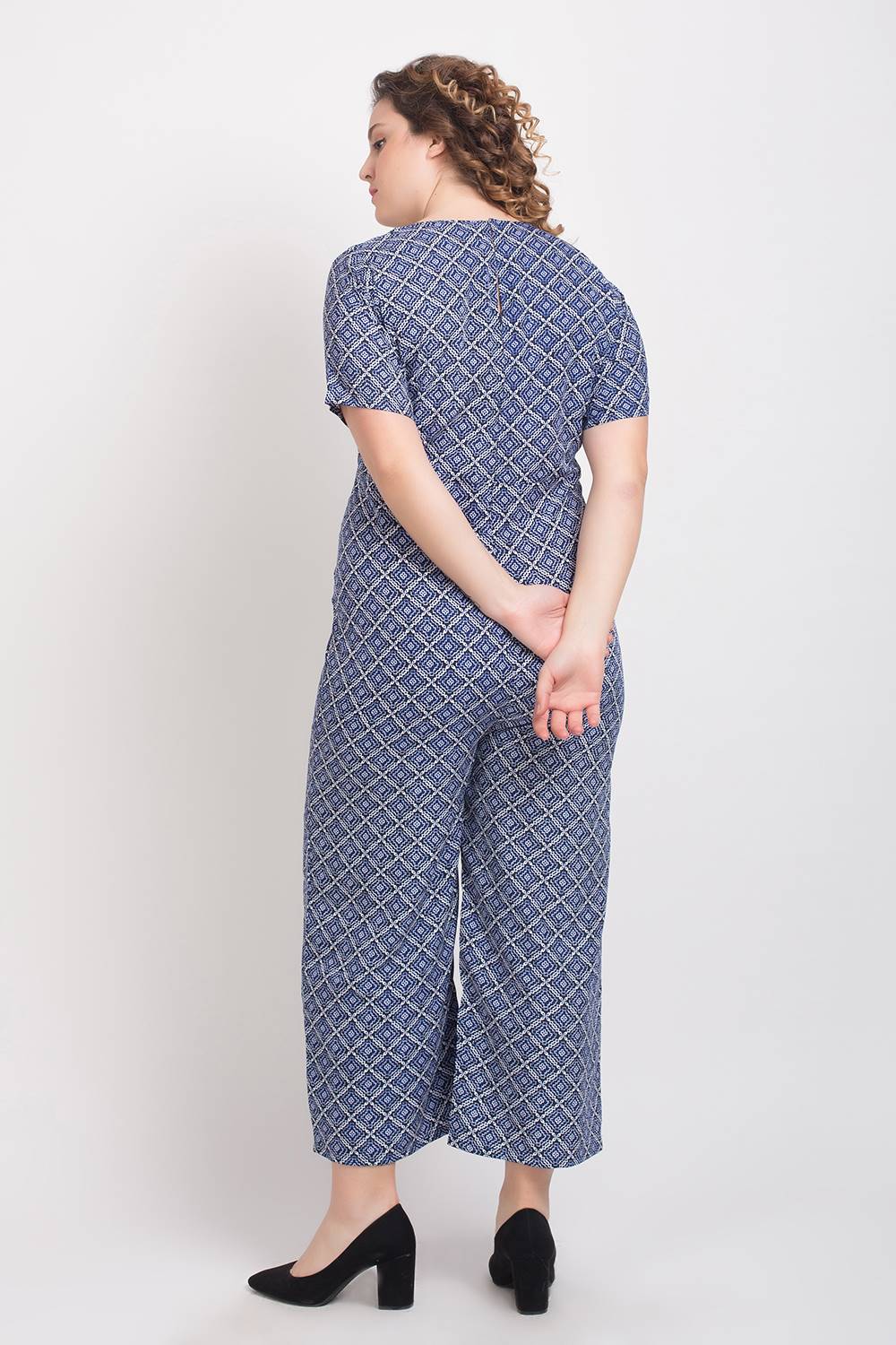 Blue Printed Jumpsuit6