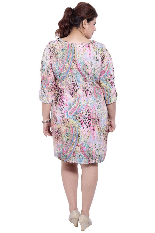 Pink Printed Tunic Dress