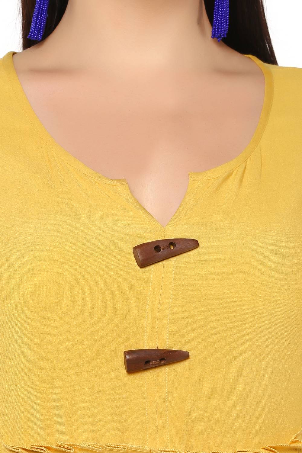 Mustard Pleated Dress