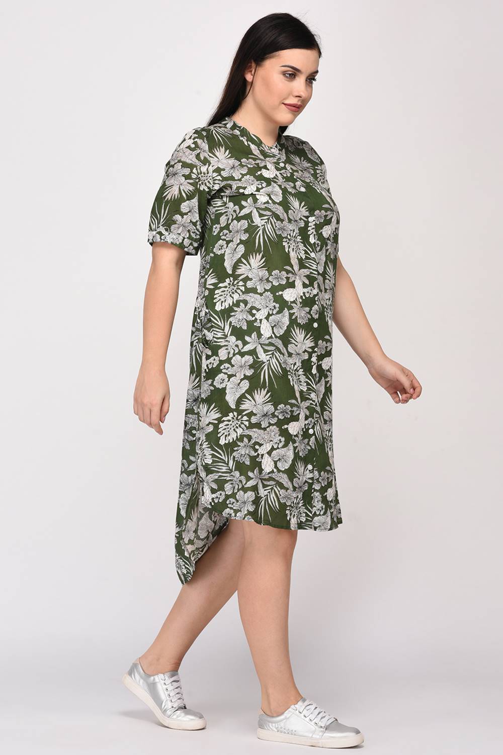 Floral Shirt Dress7