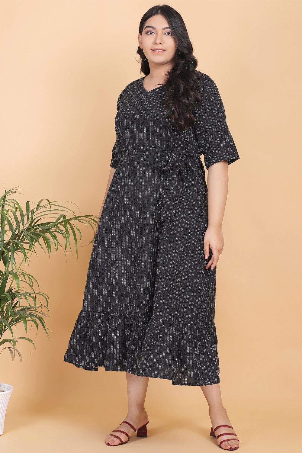 Black Flare Maxi Dress